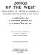 [Gutenberg 56625] • Songs of the West / Folk Songs of Devon & Cornwall Collected from the Mouths of the People